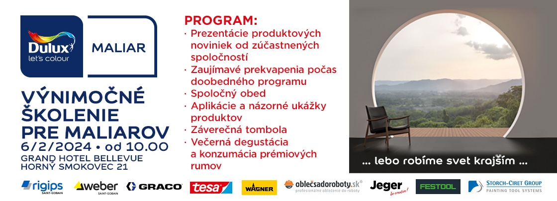 Školenie pre maliarov 06.02. 2024 hotel Bellevue