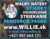 maľby, nátery, stierky,veľkoplošné striekanie, renovácie fasád