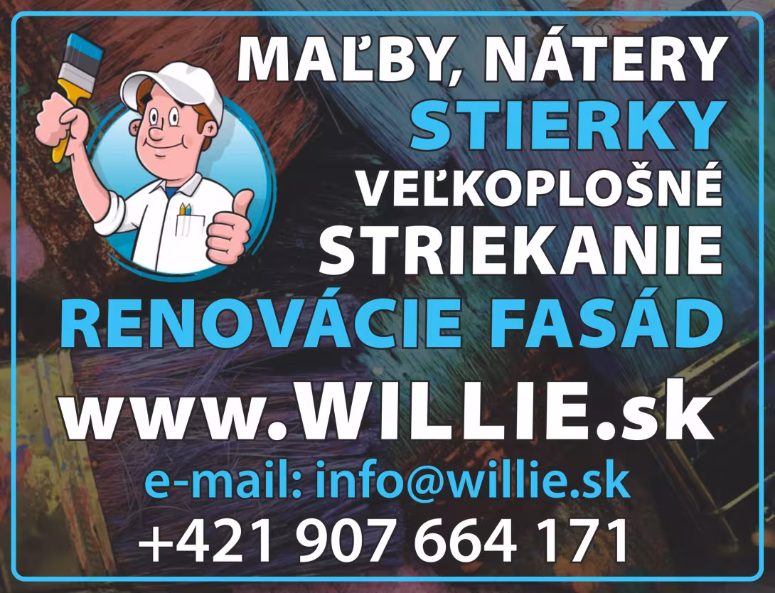 maľby, nátery, stierky,veľkoplošné striekanie, renovácie fasád